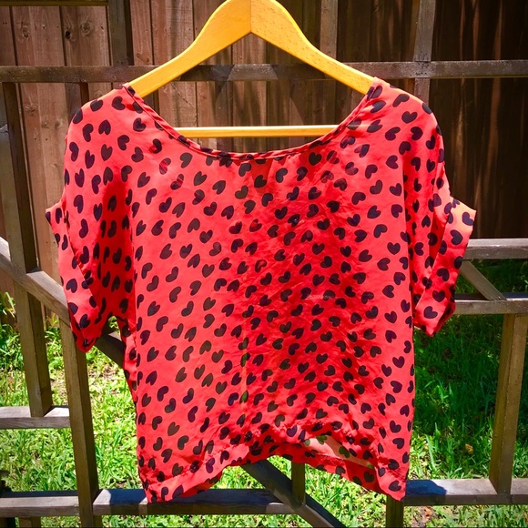 Heart pattern | sheer | Vintage Inspired | M - Picture 7 of 8